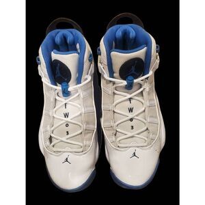 Nike air jordan 6 rings white dark marina blue shoes sneakers 322992-114…